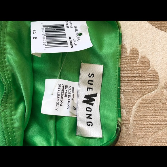 Sue Wong Stunning Full Length Halter Dress - Picture 7 of 7